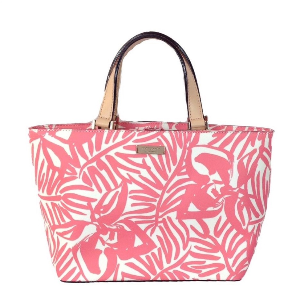 Kate Spade Grant Street Jules Palm Vinyl Tote